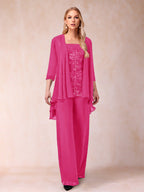 Margot hot pink alternate front view 2 mother of the bride outfit