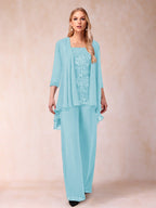 Margot sky blue alternate front view 2 mother of the bride outfit