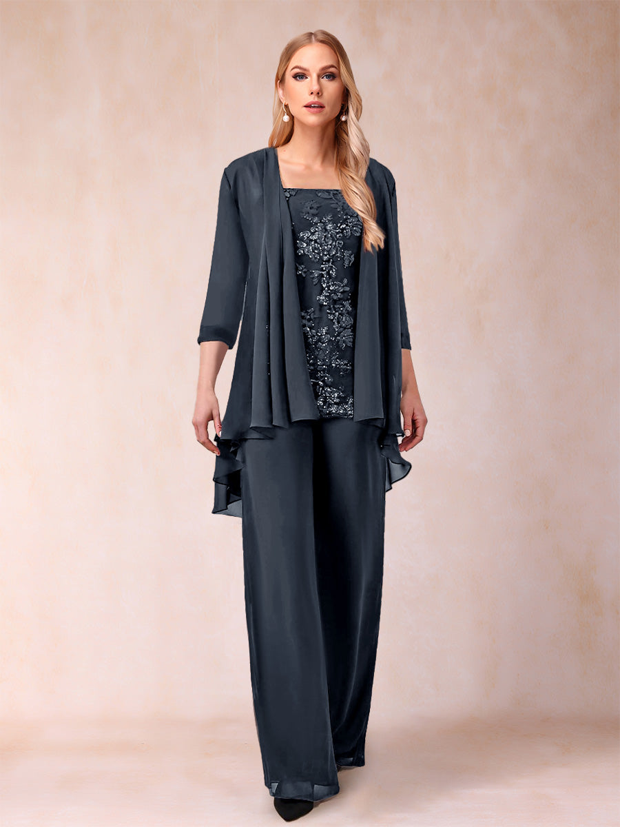 Margot navy blue alternate front view 2 mother of the bride outfit
