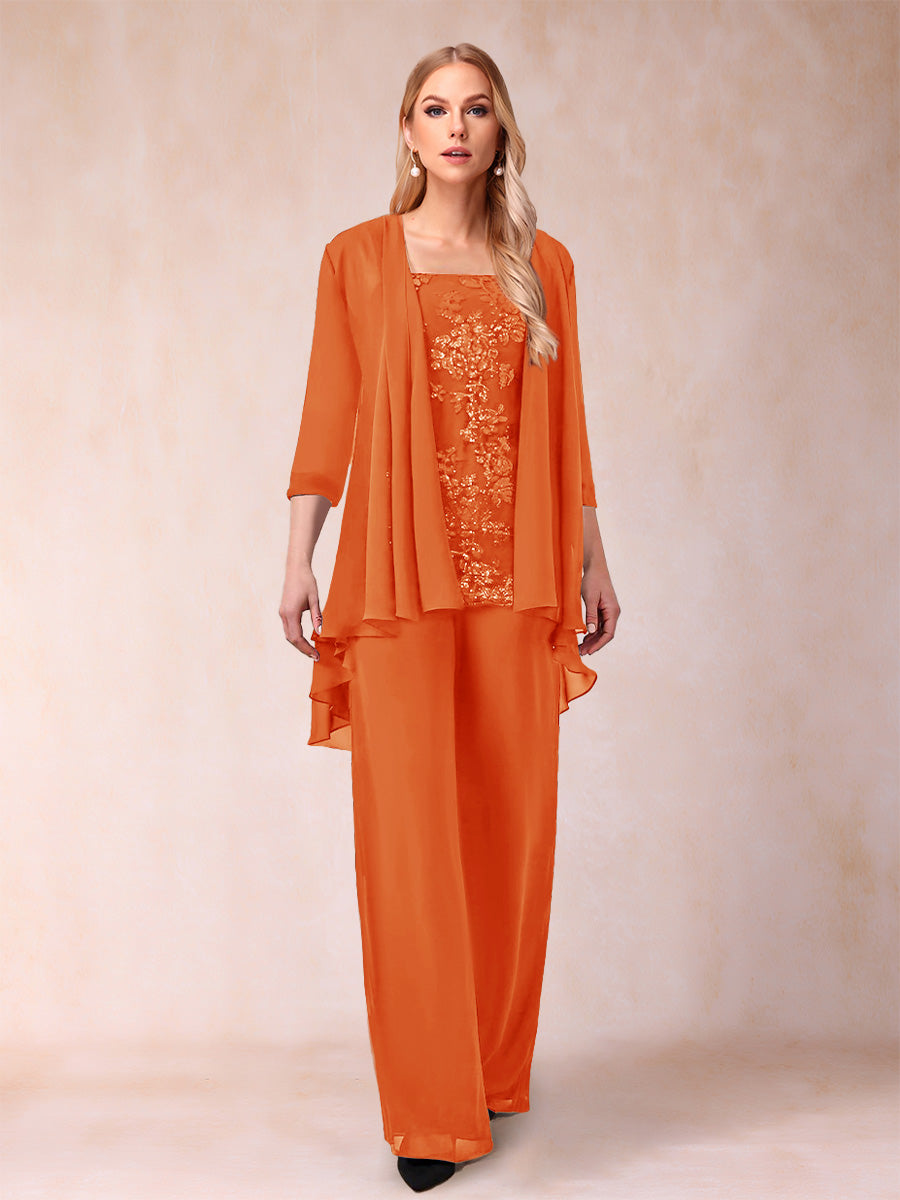 Margot orange front view mother of the bride outfit