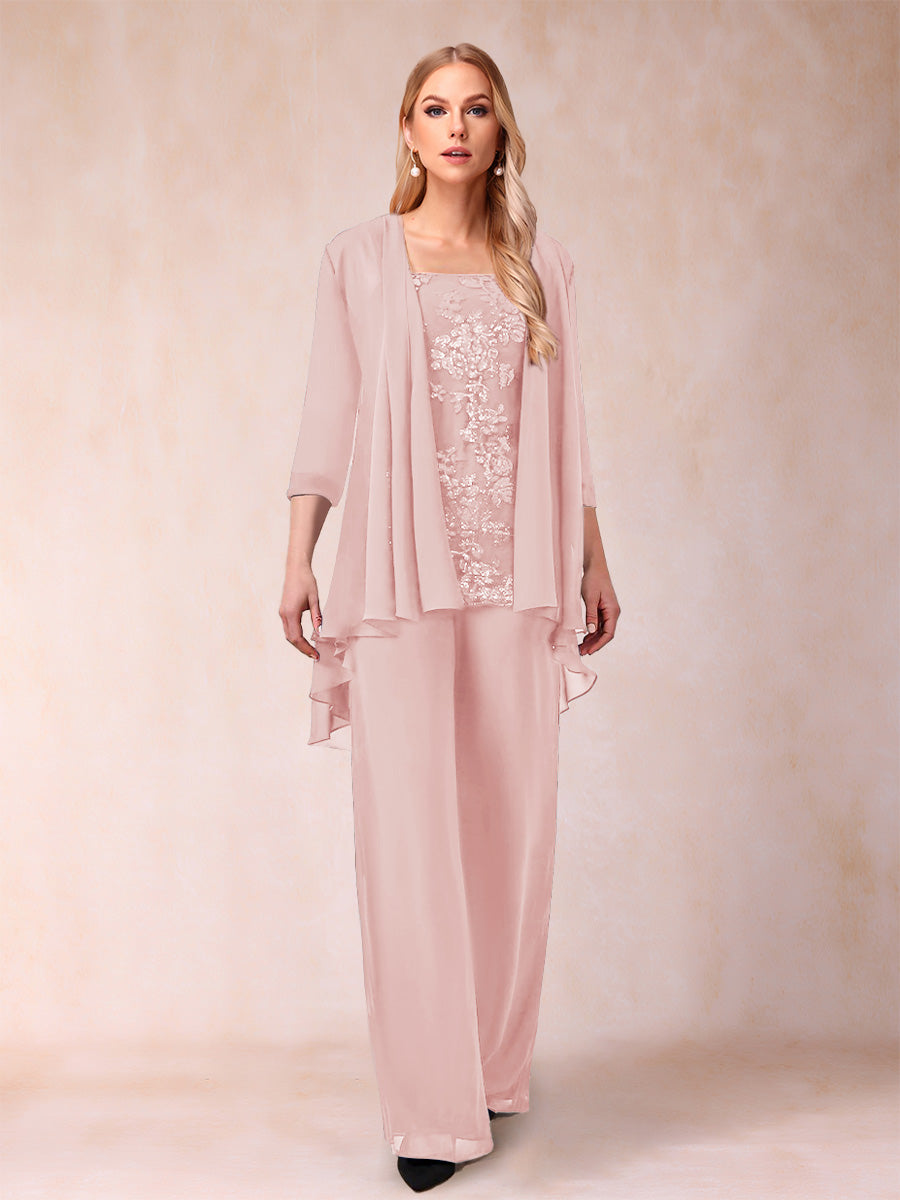Margot pearl pink alternate front view 2 mother of the bride outfit