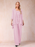 Margot rose pink front view mother of the bride outfit