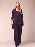 Margot plum alternate front view 2 mother of the bride outfit