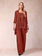 Margot rust front view mother of the bride outfit