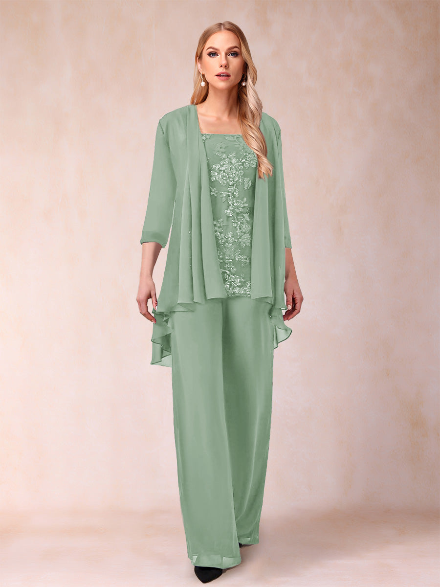 Margot sage green alternate front view 2 mother of the bride outfit