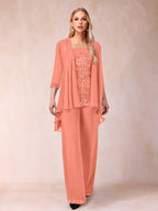 Margot coral alternate front view 2 mother of the bride outfit
