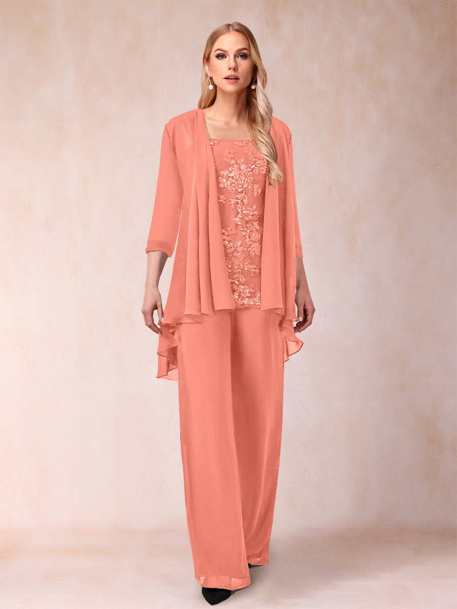Margot coral alternate front view 2 mother of the bride outfit