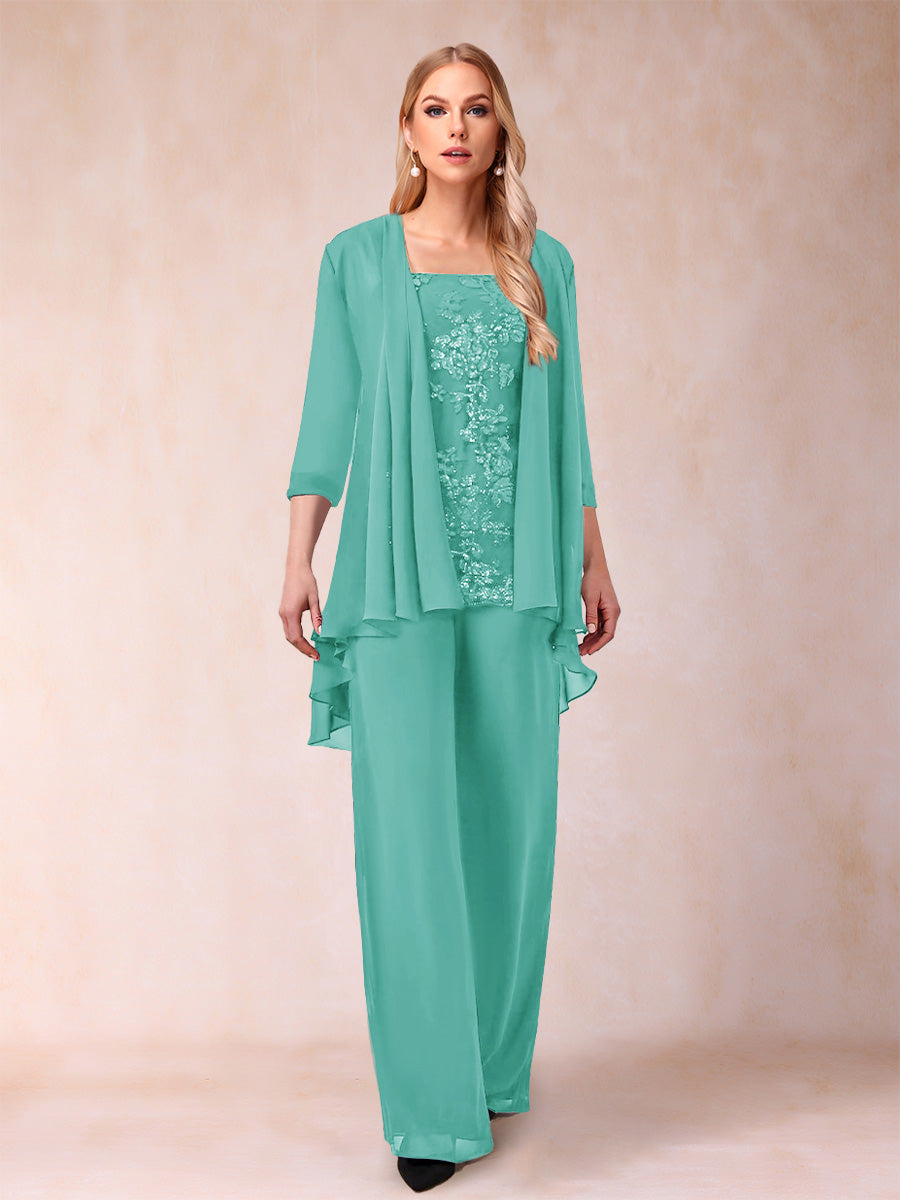 Margot pool blue alternate front view 3 mother of the bride outfit