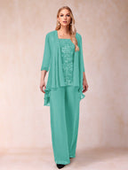Margot pool blue alternate front view 3 mother of the bride outfit