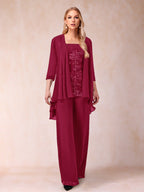 Margot burgundy alternate front view 3 mother of the bride outfit