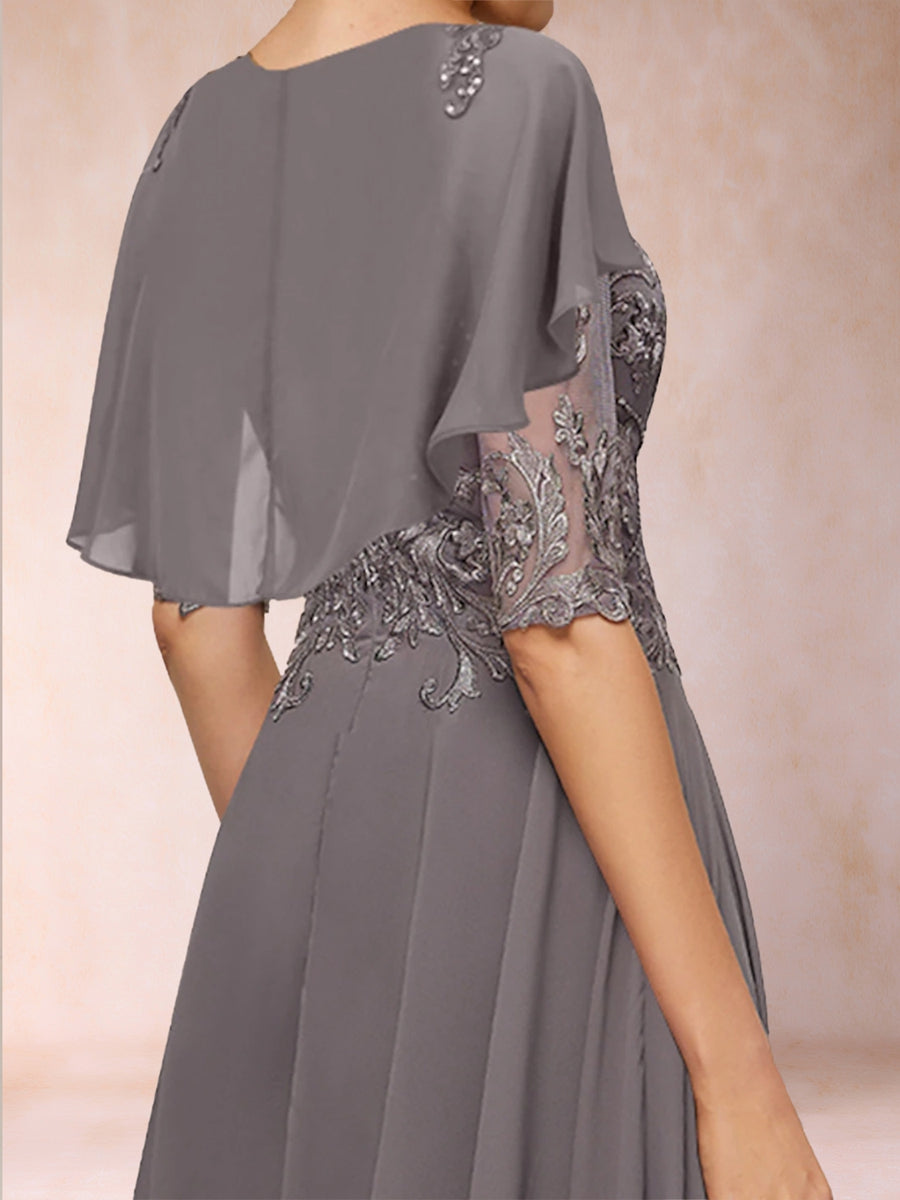 Brielle Mae Steel Grey bodice detail mother of the bride dress