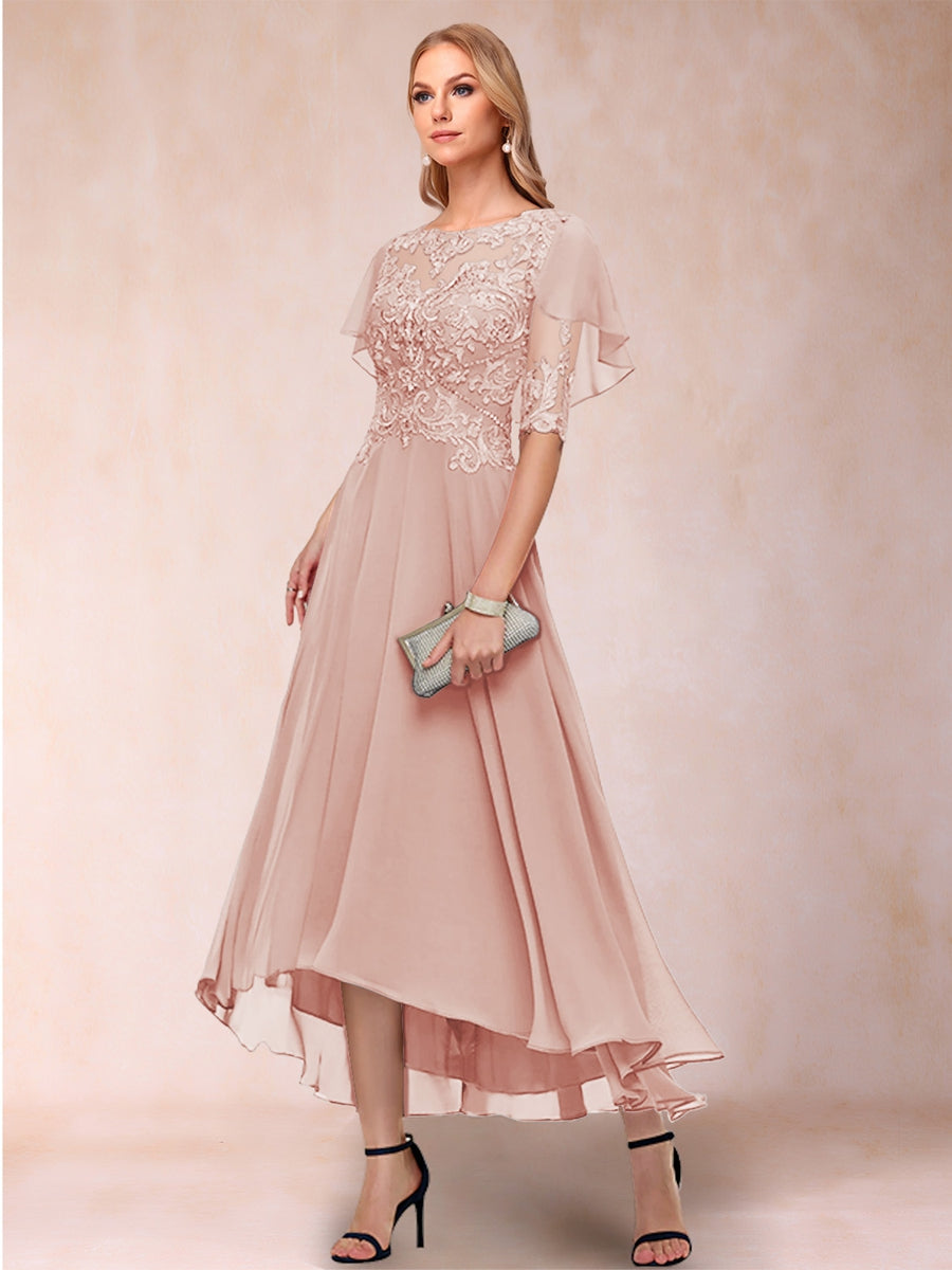 Tivoli Blush front view wedding guest dress
