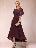 Tivoli Burgundy front view wedding guest dress