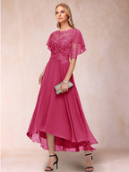 Tivoli Fuchsia front view wedding guest dress