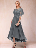 Tivoli Grey front view wedding guest dress