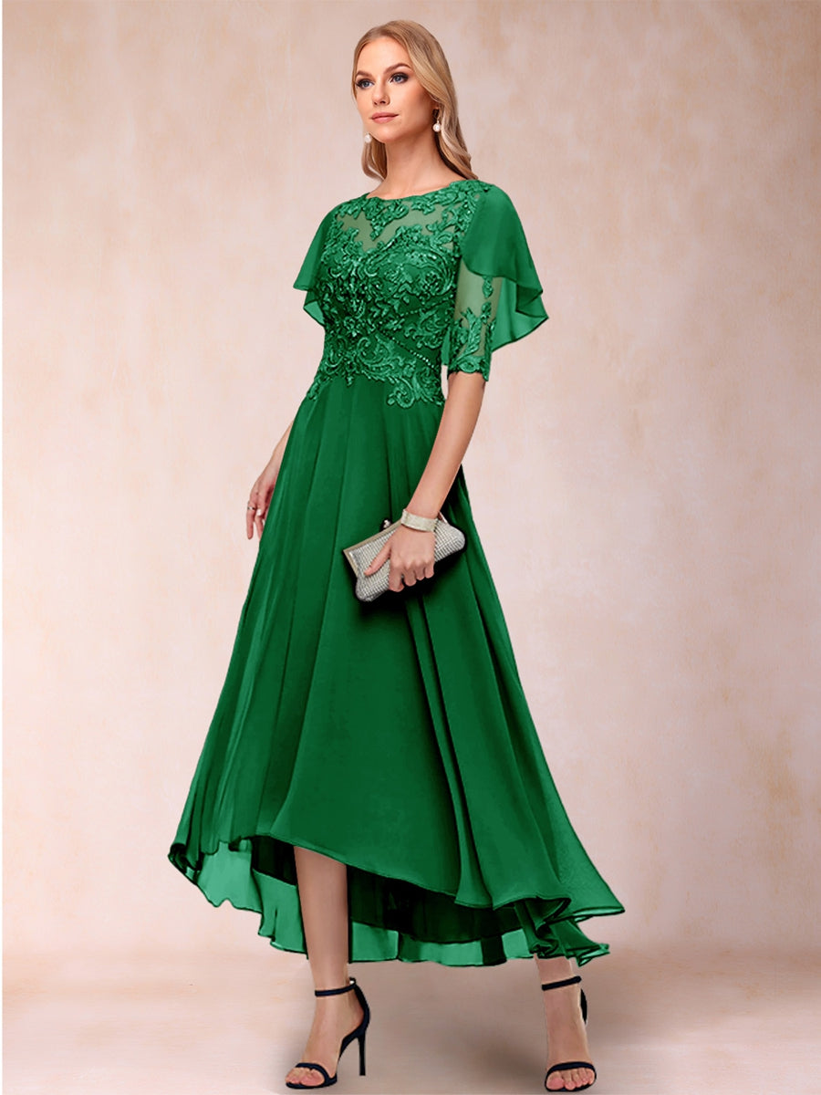 Tivoli Forest Green front view wedding guest dress