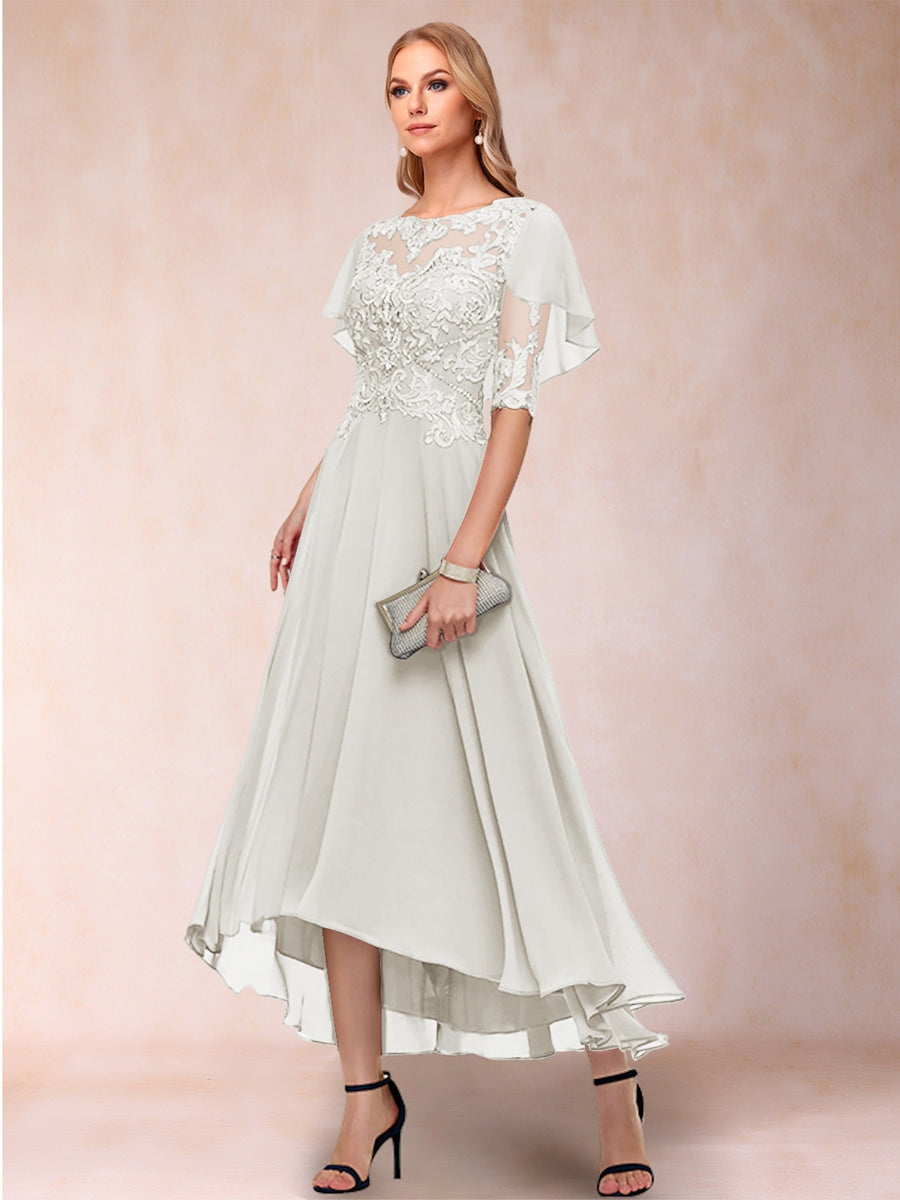 Tivoli Ivory front view wedding guest dress