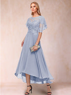 Tivoli Lavender front view wedding guest dress