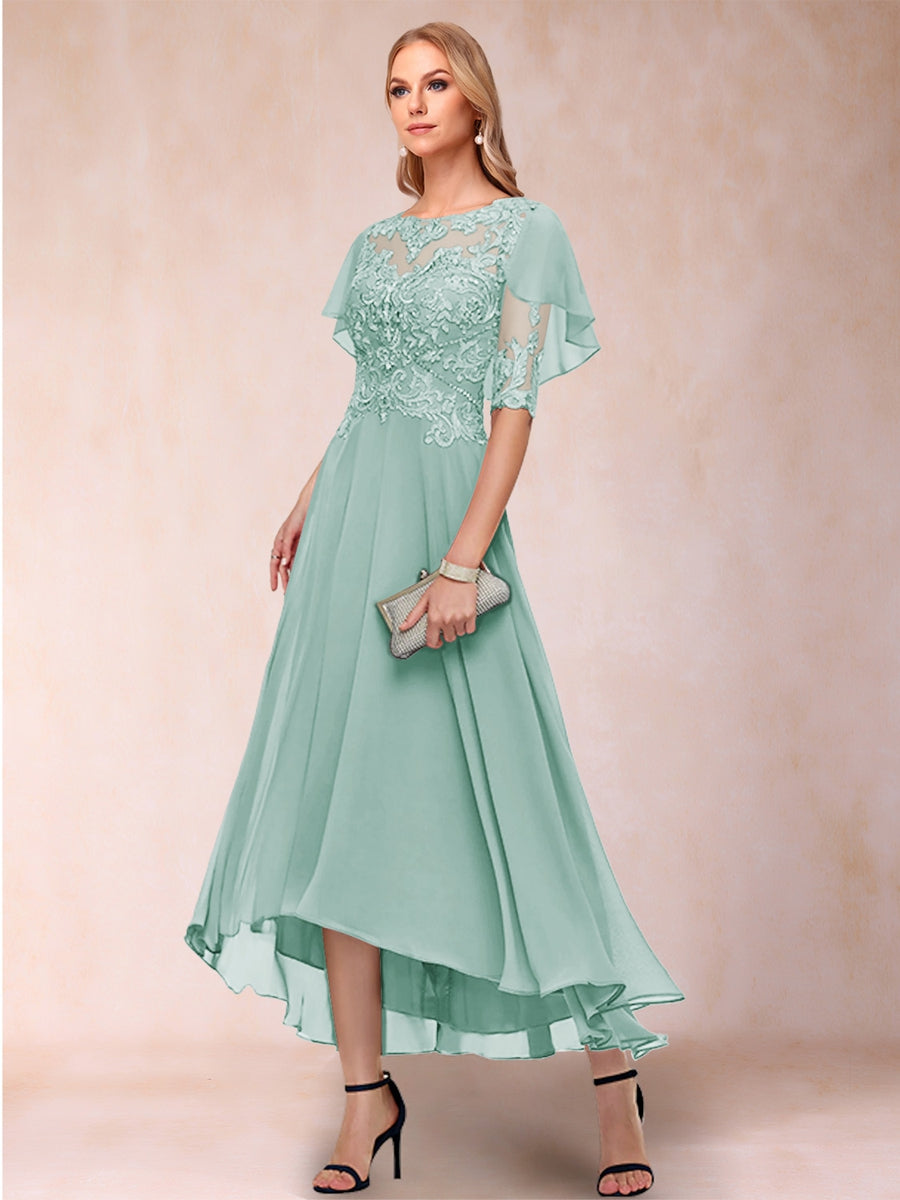 Tivoli Pool Blue front view wedding guest dress