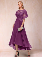 Brielle Mae Orchid front view mother of the bride dress