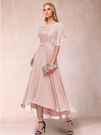 Tivoli Pearl Pink back view wedding guest dress