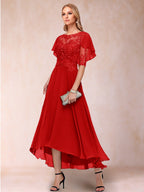 Tivoli Red front view wedding guest dress