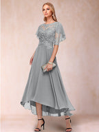 Tivoli Silver front view wedding guest dress