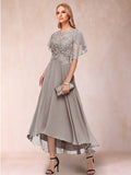 Tivoli Taupe front view wedding guest dress