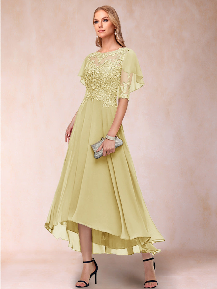 Tivoli Yellow front view wedding guest dress