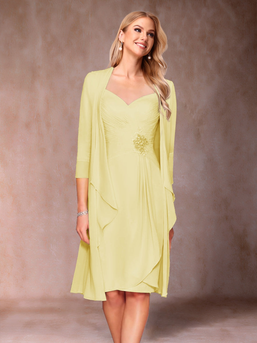 Eulalia Noor Daffodil front view mother of the bride dress