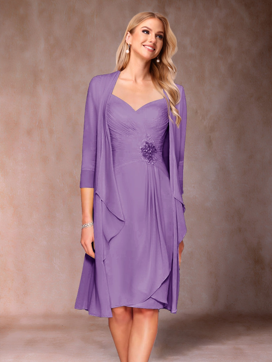 Eulalia Noor Wisteria front view mother of the bride dress