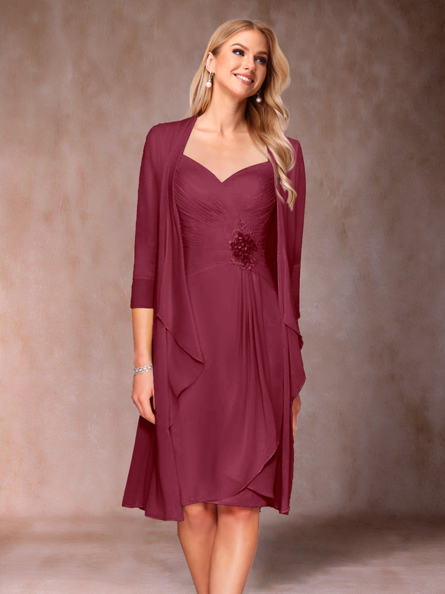 Eulalia Noor Burgundy back view mother of the bride dress