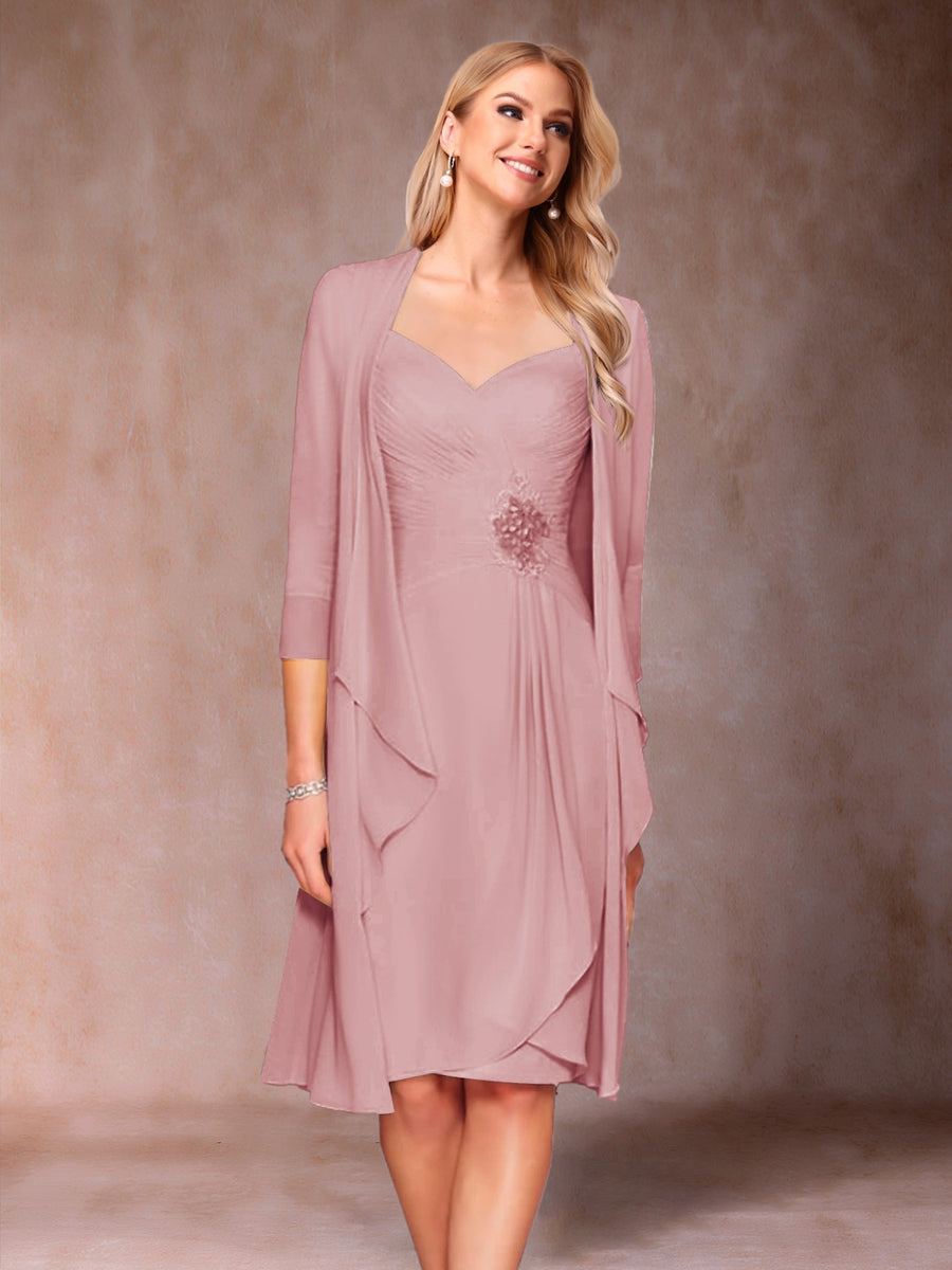 Eulalia Noor Mauve front view mother of the bride dress