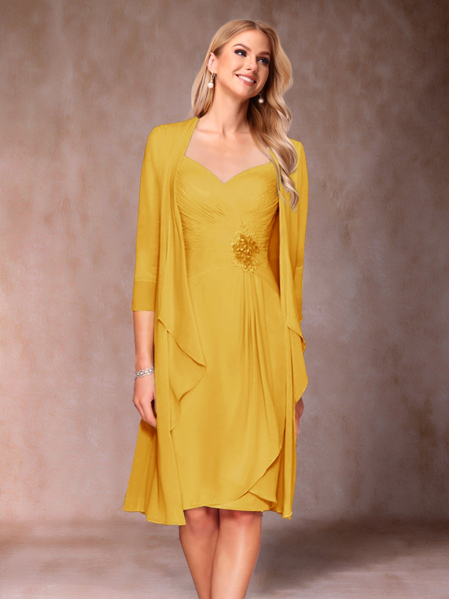 Eulalia Noor Gold back view mother of the bride dress