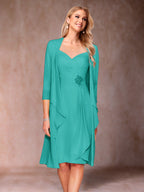 Eulalia Noor Turquoise back view mother of the bride dress
