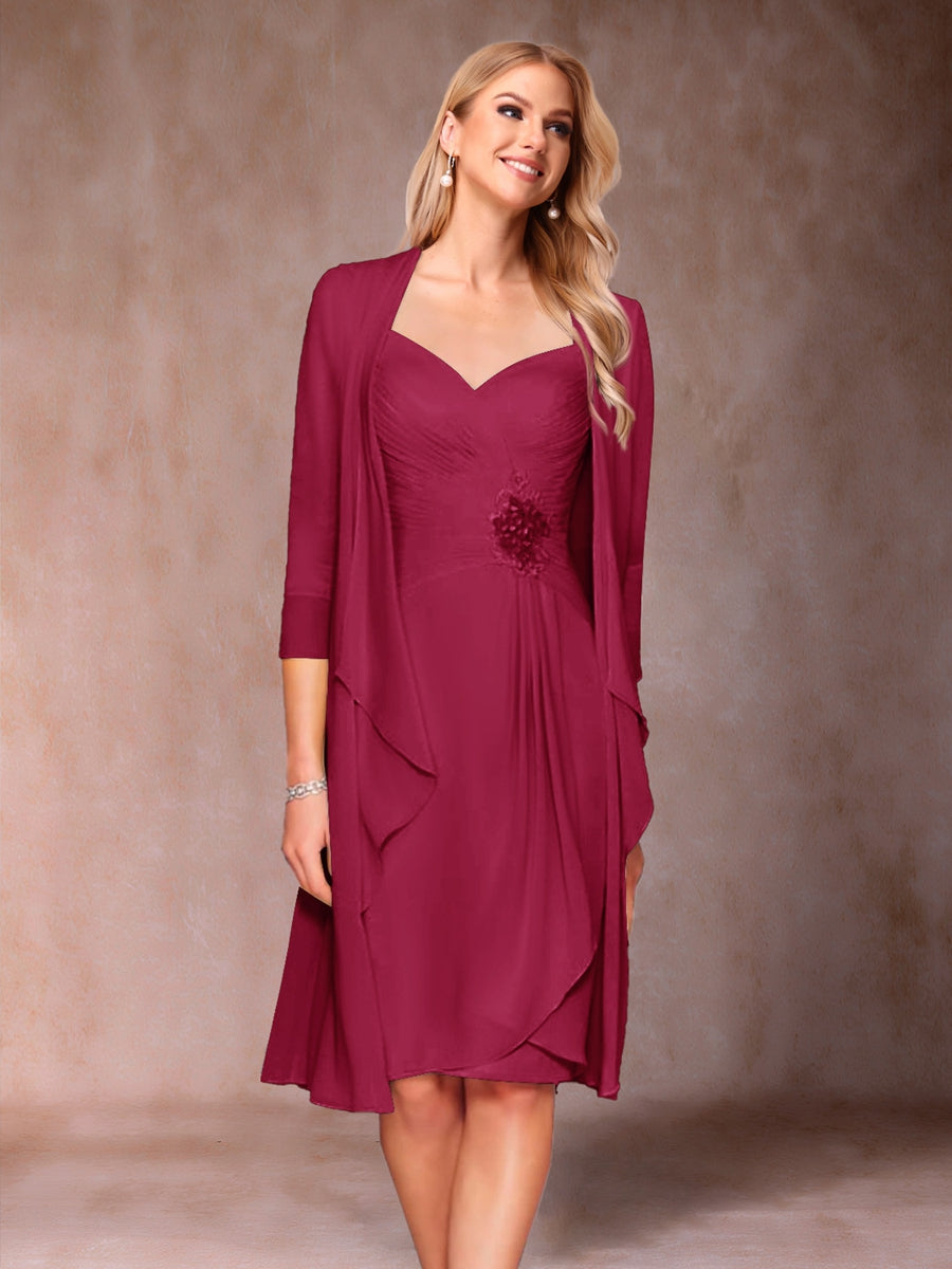 Eulalia Noor Burgundy side view mother of the bride dress