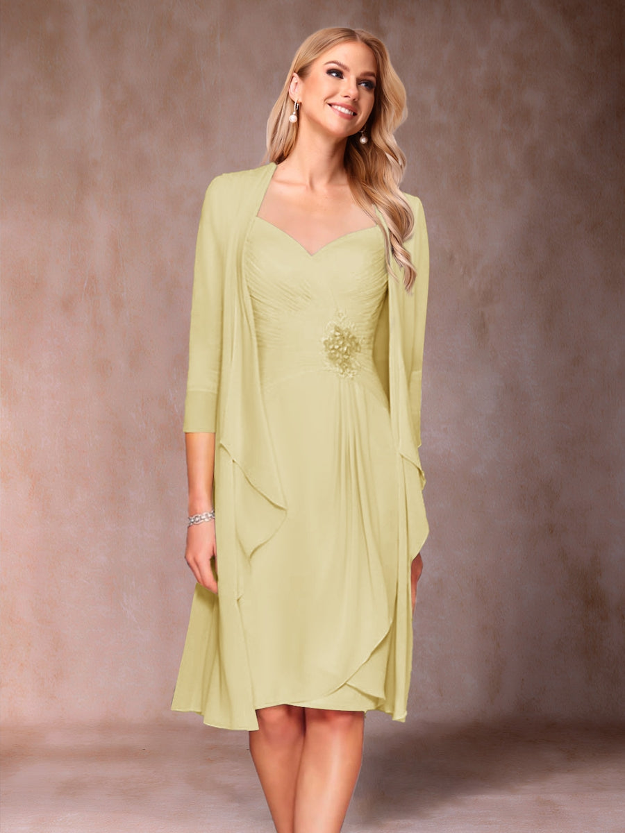 Eulalia Noor Yellow front view mother of the bride dress