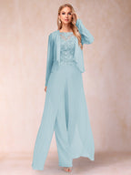 Urielle Sky Blue front view wedding guest dress