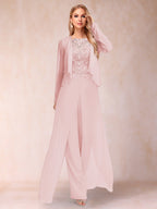 Urielle Pearl Pink front view wedding guest dress