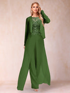 Urielle Olive Green front view wedding guest dress