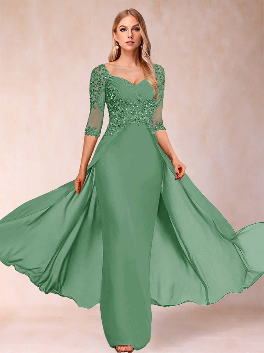 Kerensa Hope Eucalyptus front view mother of the bride dress