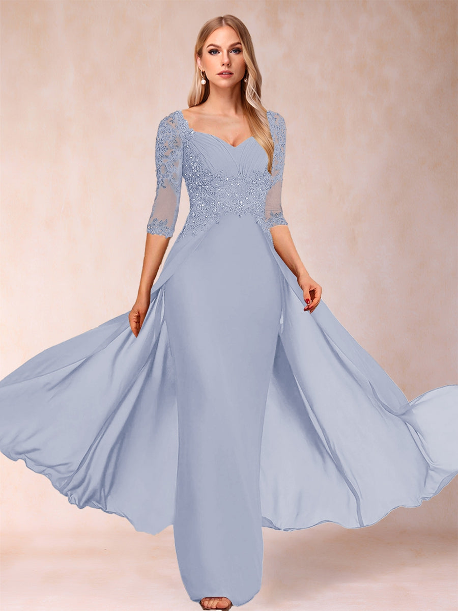 Kerensa Hope Lavender front view mother of the bride dress