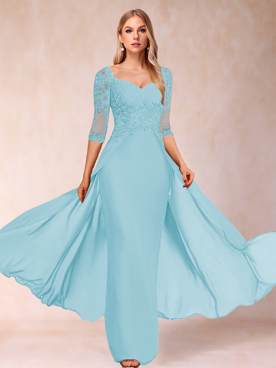 Kerensa Hope Sky Blue back view mother of the bride dress