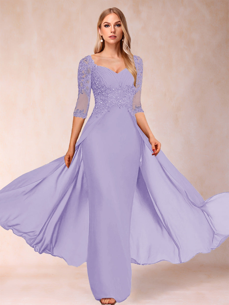 Kerensa Hope Lilac back view mother of the bride dress