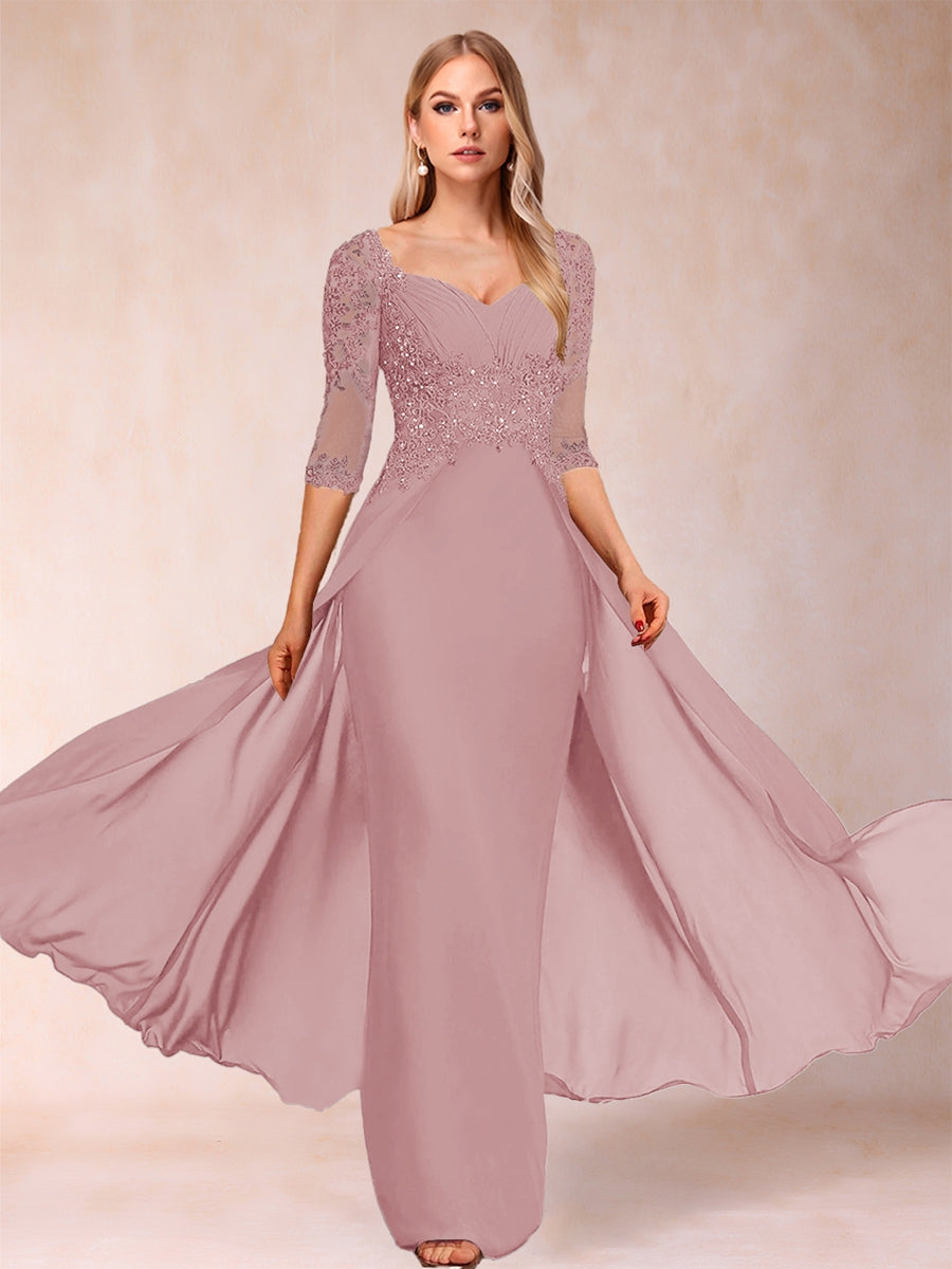 Kerensa Hope Mauve front view mother of the bride dress