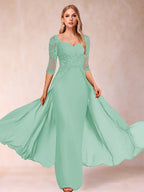 Kerensa Hope Mint Green front view mother of the bride dress