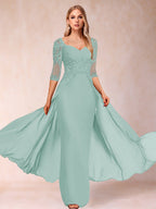 Kerensa Hope Pool Blue front view mother of the bride dress