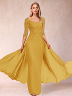 Kerensa Hope Gold back view mother of the bride dress
