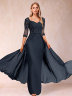Kerensa Hope Navy Blue front view mother of the bride dress