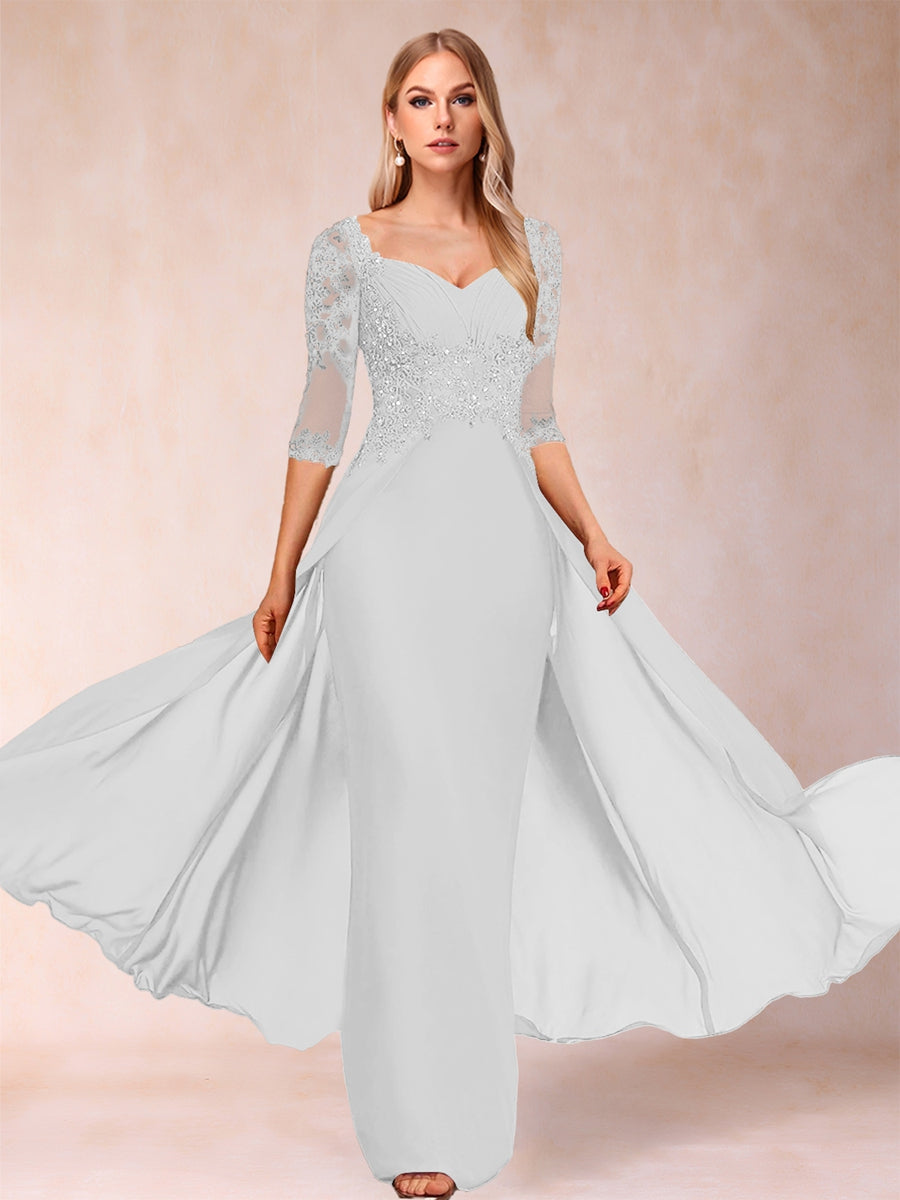 Kerensa Hope Ivory back view mother of the bride dress